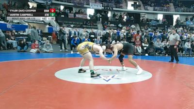 6A 175 lbs 1st Place Match - Tyler (jax) Cooper, Brookwood Jr-Sr vs Austin Campbell, Athens