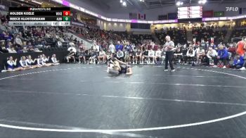 150 lbs Quarterfinal - Reece Klostermann, Alburnett vs Holden Koele, Woodbury Central