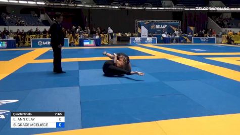 ELISABETH ANN CLAY vs BRIDGET GRACE MCELIECE 2019 World IBJJF Jiu-Jitsu No-Gi Championship