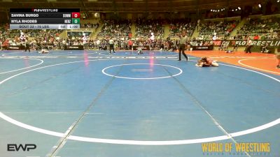 78 lbs Round Of 16 - Savina Burgo, Commandos Wrestling Academy vs Nyla Rhodes, Nebraska Boyz