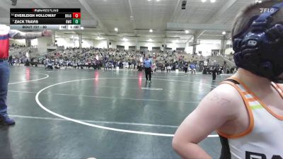 80 lbs Cons. Round 2 - Zack Travis, Rabbit Wrestling Club vs Everleigh Holloway, Clinton Dragon Youth Wrestling