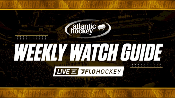 picture of FloHockey Atlantic Hockey Weekly Watch Guide: 1/24-1/30