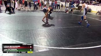 110 lbs Champ. Round 1 - Liam Patterson, Bear Cave Wrestling Club vs Logan Becklehimer, Widefield Wrestling Club