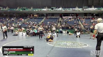 107 lbs Cons. Round 3 - Emily Jenkins, Green Hope vs Thalia Aguirre Gomez, Manteo