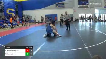 138 lbs Semifinal - Logan Henningson, Law (WI) vs Nate Barnett, Thoroughbred Wrestling Academy