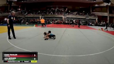 50 lbs Cons. Round 2 - Levi Bernier, Thief River Falls vs Evan Traxler, Wabasso