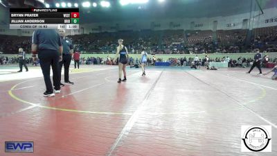 128 lbs Consi Of 16 #2 - Brynn Prater, Westmoore Wresting vs Jillian Anderson, Bridge Creek Wrestling