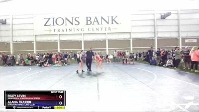 124 lbs Cons. Round 3 - Riley Levin, Sanderson Wrestling Academy vs Alana Frazier, Stallions Wrestling Club