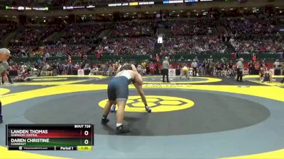 D3-285 lbs Quarterfinal - Landen Thomas, Harrison Central vs Daren Christine, Conneaut