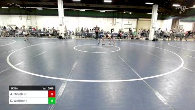 90 lbs Consi Of 16 #1 - Jack Thrush, AZ vs Carl Weidner, IL