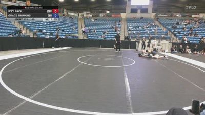 160 lbs Cons. Round 2 - Grace Timmons, Central Methodist University vs Izzy Pack, OSU Cowgirl Wrestling Club