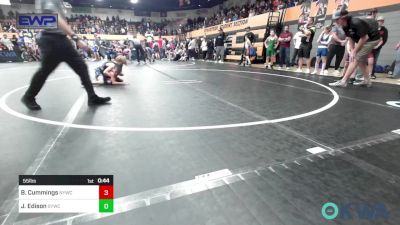 55 lbs Round Of 32 - Beckham Cummings, Newcastle Youth Wrestling vs Jagger Edison, Saints Youth Wrestling Club