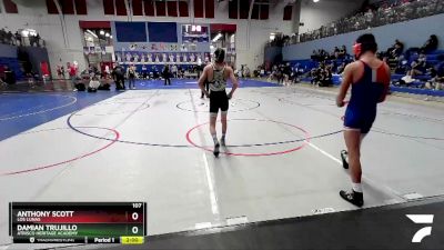 107 lbs Semifinal - Damian Trujillo, Atrisco Heritage Academy vs Anthony Scott, Los Lunas