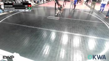 60 lbs 3rd Place - Jack Davis, Verdigris Youth Wrestling vs Kellyn Baker, Jay Wrestling Club