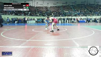 133 lbs Consi Of 32 #1 - Micah Cain, Mustang Middle School vs Dax Sampson, Enid Junior High