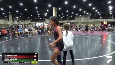 85 lbs Semis (4 Team) - Eliza Warner, BMM Peaches vs Austin Haney, TN AAU- Havok