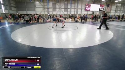 50 lbs Cons. Round 3 - Emma Heslin, CT vs Avy Perez, CA