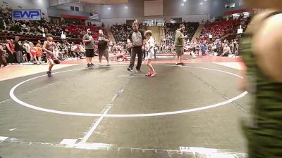 64 lbs Semifinal - Caleb Johannesen, Collinsville Cardinal Youth Wrestling vs Gunner Jenkins, Fort Gibson Youth Wrestling