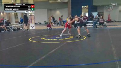 144 lbs Brenner Mullin, Sidney / Fairview vs Luther Morrison, Rapid City Cobblers