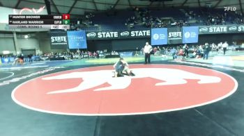 Boys 3A 190 lbs Cons. Round 5 - Harland Warrior, Capital vs Hunter Brower, Kennewick