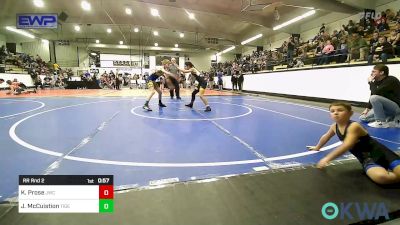 84-88 lbs Rr Rnd 2 - Kaili Prose, Jay Wrestling Club vs Jax McCuistion, Tiger Trained Wrestling