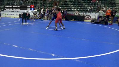 165 lbs Cons. Semis - Tyrone Parrow, Immortal Athletics Wrestling Club vs Carver Wieland, Immortal Athletics Wrestling Club