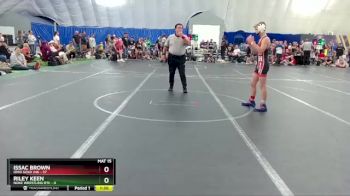 105 lbs Round 2 (8 Team) - Issac Brown, Ohio Gold 24k vs Riley Keen, Noke Wrestling RTC