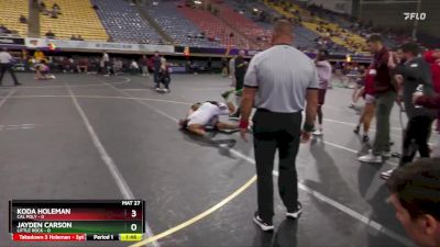 125 lbs Quarters & 1st Wb (16 Team) - Jayden Carson, Little Rock vs Koda Holeman, Cal Poly