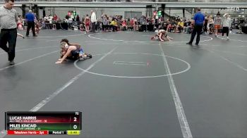 72 lbs Placement (4 Team) - Lucas Harris, All I See Is Gold Academy vs Miles Kincaid, U2 Upstate Uprising