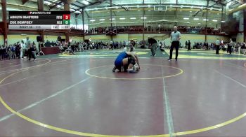 115 lbs Champ. Round 1 - Ashlyn Masters, Pryor HS vs Zoe Dempsey, New Lenox