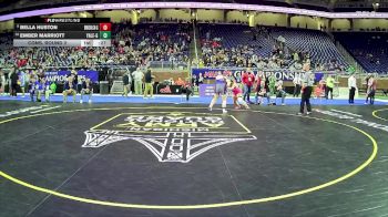 Girls-190 lbs Cons. Round 2 - Ember Marriott, Yale Hs Girls vs Bella Huston, Columbia Central Hs Girls