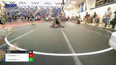 46 lbs Round Of 16 - Jackson Cauldwell, Skiatook Youth Wrestling vs Jose Hernandez, Black Fox Wrestling Club