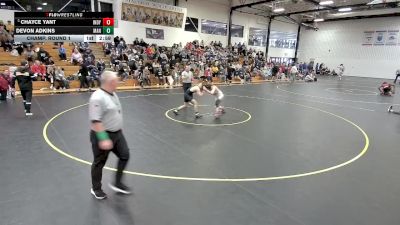 141 lbs Champ. Round 1 - Chayce Yant, Indianapolis vs Devon Adkins, Manchester