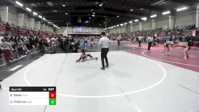 50 lbs Semifinal - Blake Baker, Ignacio vs Steve Philbrick, Badlands Elite