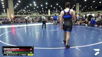 190 lbs Round 5 (6 Team) - JT Spence, Team Palmetto State vs Nathan Johnston, Crusaders WC- Red