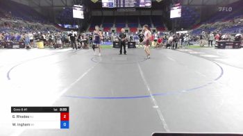 182 lbs Cons 8 #1 - George Rhodes, New Jersey vs Wyatt Ingham, Wisconsin