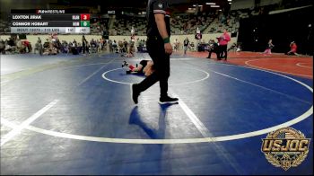 110 lbs Consi Of 8 #1 - Loxton Jirak, Blanchard Wrestling Club vs Connor Hobart, Team Nomad