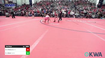 49 lbs 3rd Place - Axl Ellsbury, Elk County Wrestling vs Gracelyn Alber, Barnsdall Youth Wrestling