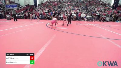 49 lbs 3rd Place - Axl Ellsbury, Elk County Wrestling vs Gracelyn Alber, Barnsdall Youth Wrestling