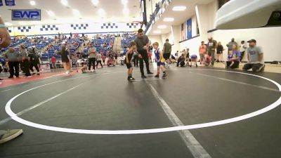 52 lbs Consi Of 4 - Ezra Fisher, Tiger Trained Wrestling vs Vincent Butcher, Tulsa Blue T Panthers