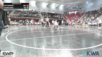 85 lbs Quarterfinal - Jett Manning, Barnsdall Youth Wrestling vs Jayden Ortiz, Coweta Tiger Wrestling