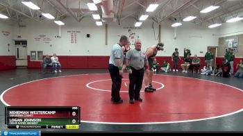 285 lbs Round 3 - Logan Johnson, Cedar Rapids Kennedy vs Nehemiah Westercamp, Van Buren County