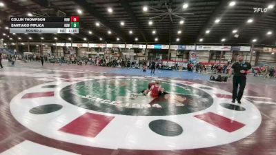98 lbs Round 3 - Collin Thompson, Riverton USA Wrestling vs Santiago Piplica, Riverton USA Wrestling