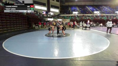 215 lbs Semifinal - Cason Howle, Greenwood vs Riley Lewis, TL Hanna