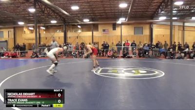 157 lbs Round 2 (6 Team) - Trace Evans, Eastern Oregon University (OR) vs Nicholas Dehart, Arizona Christian University