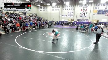 150 lbs Champ. Round 1 - Campbell Crowell, Franklin vs Mathew Miller, Siegel