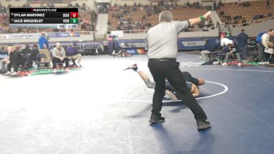 140-D1 Champ. Round 1 - Jace Briquelet, Perry High School vs Dylan Martinez, Corona Del Sol High School