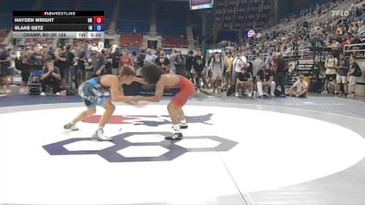 126 lbs Champ. Rd Of 128 - Hayden Wright, OK vs Blake Getz, IN
