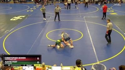 124 lbs Cons. Round 2 - Christopher Bowen, Chautauqua Lake vs Austin Post, Alexander