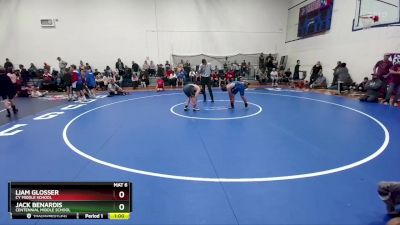 108-115 B Round 3 - Liam Glosser, CY Middle School vs Jack Benardis, Centennial Middle School